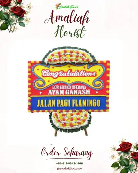 Sewa Papan Bunga Gedung Resepsi Cibinong